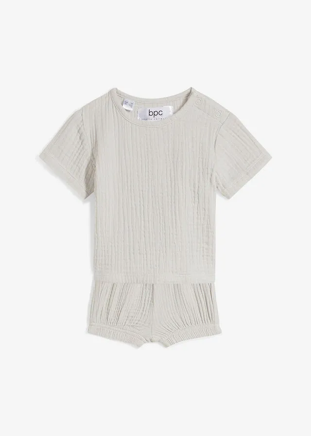 Camiseta y pantalón corto (2 piezas) Plata